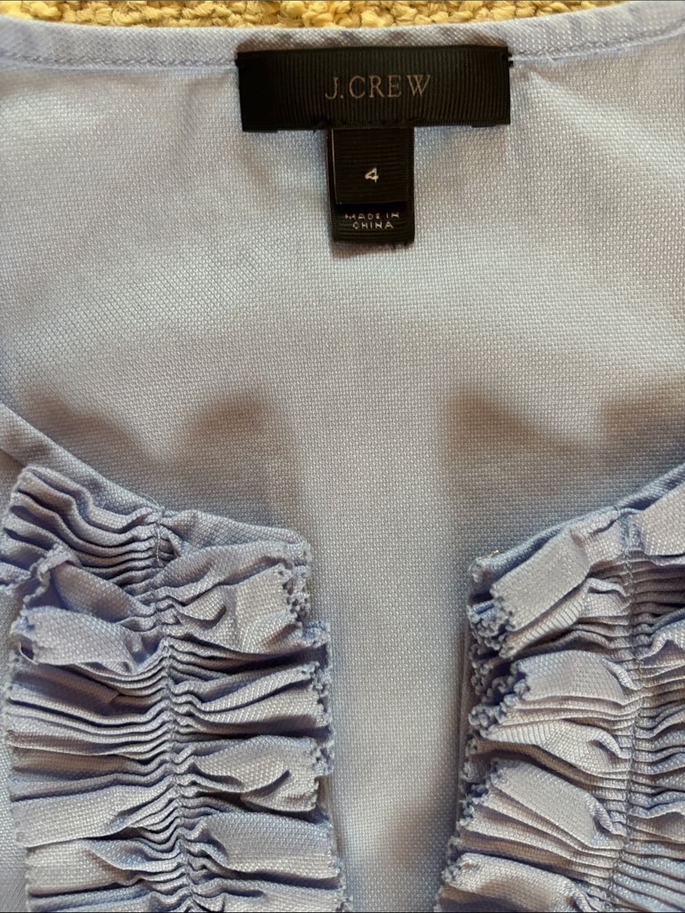 J. Crew Ruffle Trim Top - Picture 2 of 6